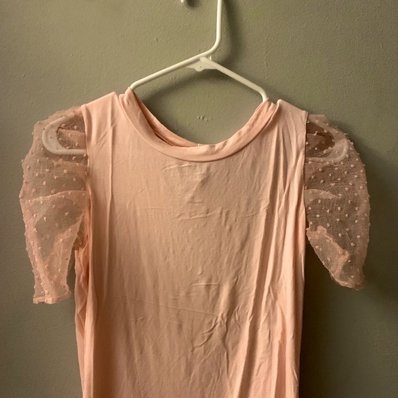 Light pink puff sleeve blous - Picture 1 of 2
